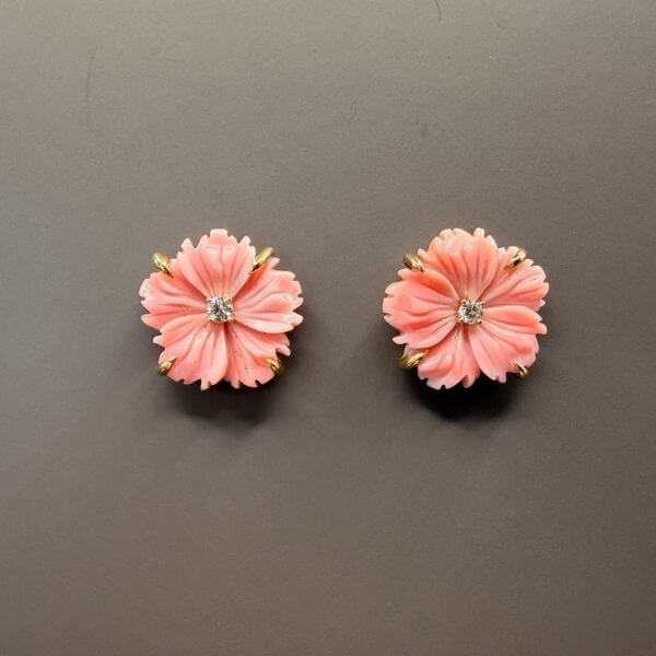 Conch Shell Fluer Earrings