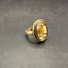 Rutilated Quartz Dome Ring